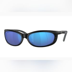 Costa Del Mar FATHOM Polarized Sunglasses Black / Blue Mirror Glass 580G